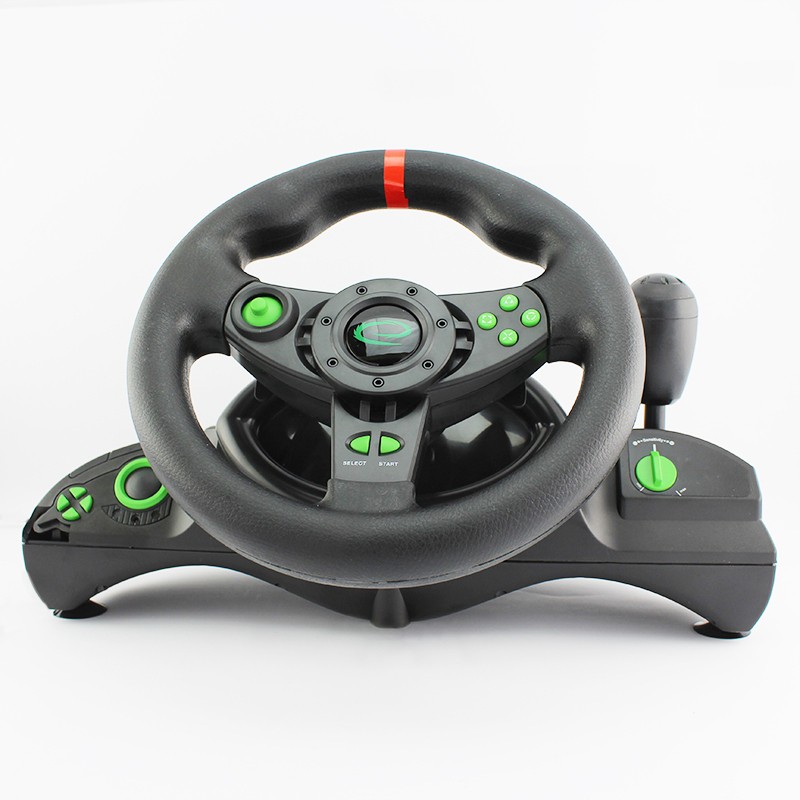 Volan si pedale Gaming,PC PS3, NITRO, maneta, USB, vibratii, RESIGILAT - imagine 6